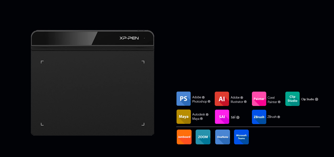 XP-Pen Star G640 Tableta Compatible Windows y Mac OS y programas de dibujo photoshop y  illustrator